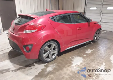 2013 Hyundai Veloster Turbo W/Black z USA, uszkodzony, nr VIN KMHTC6AE8DU163538
